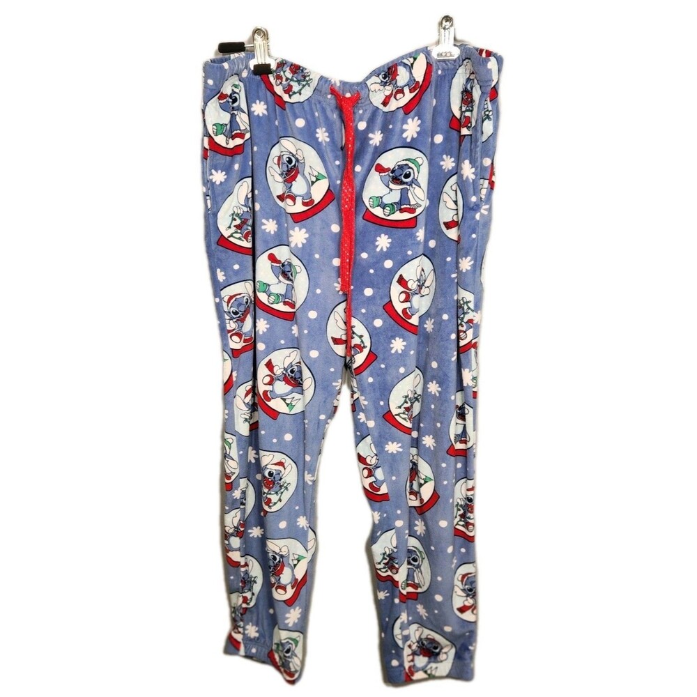 Disney Stitch Women's 2XL 18/20 Stitch Snow Globe Lounge Pants